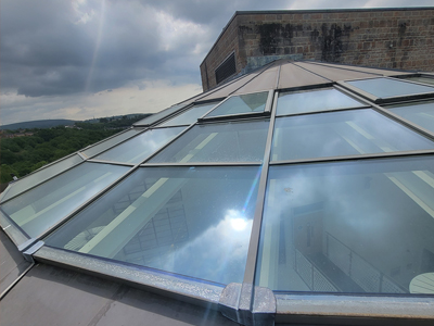 Health and safety high level glass inspections